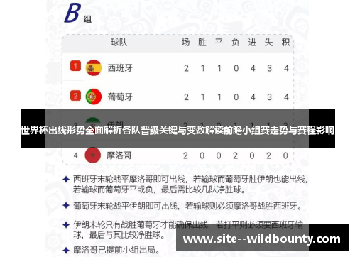 世界杯出线形势全面解析各队晋级关键与变数解读前瞻小组赛走势与赛程影响
